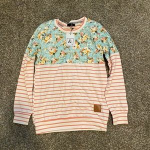 NWT Mindy Mae Market floral sweatshirt